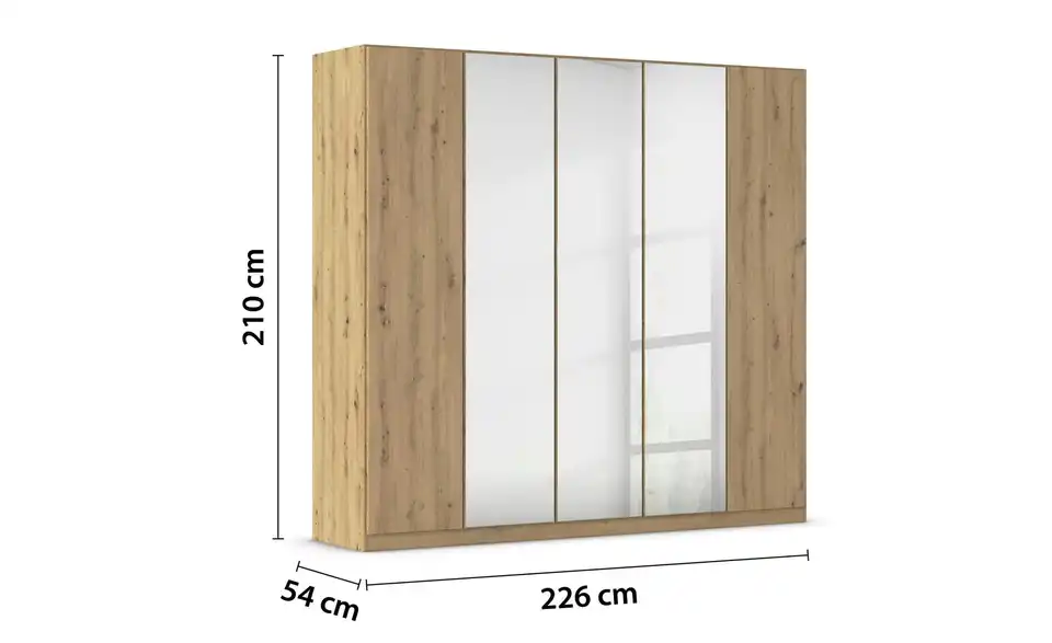 Falttürenschrank 226 cm 5 Stück
