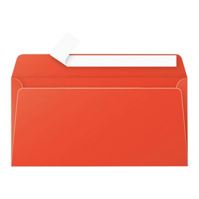 Pollen - 20 Enveloppes - 110 x 220 mm - 120 g/m² - rouge corail
