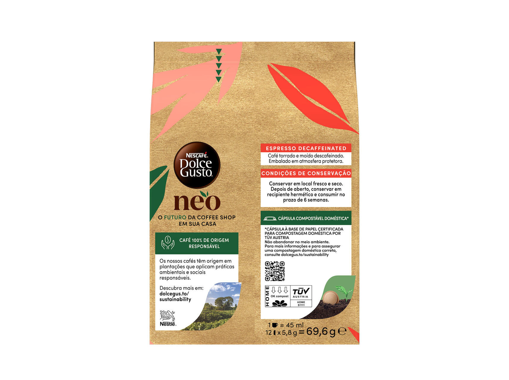 CAPSULAS CAFE SIST NEO DESCAFEINADO 12 UN