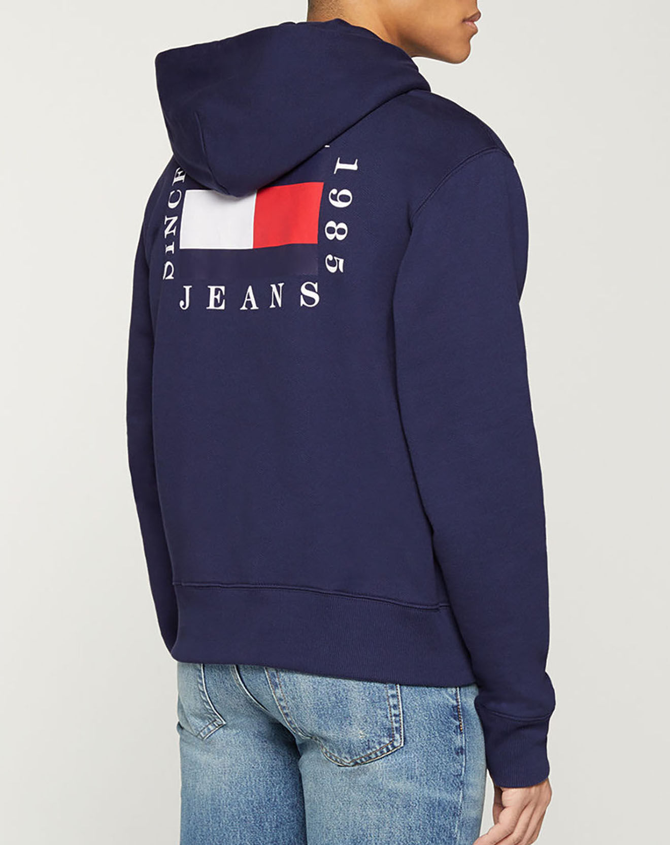 Tommy Jeans Sweat à capuche zippé bleu marine