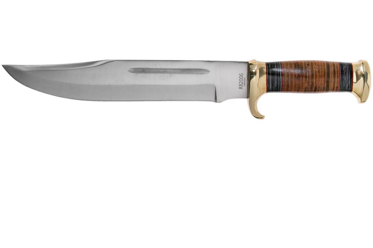 Rough Ryder Stacked Leather Bowie RR2006 vaststaand mes