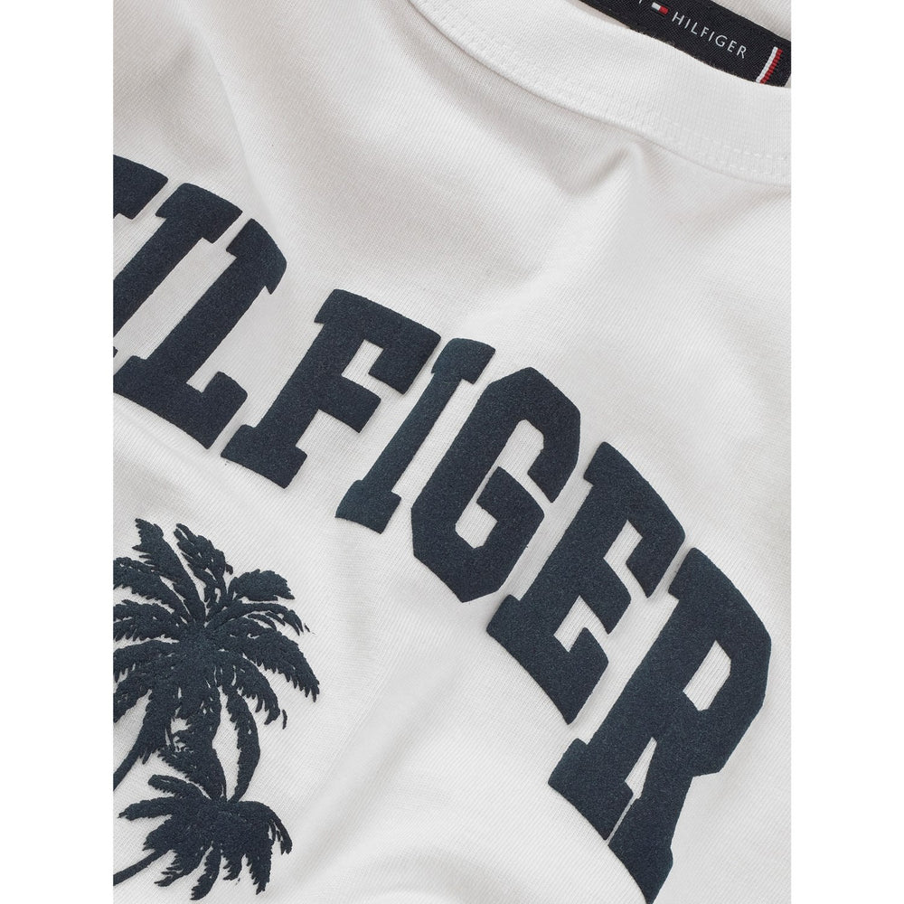 Køb Tommy Hilfiger White Hilfiger Palm Print T-Shirt