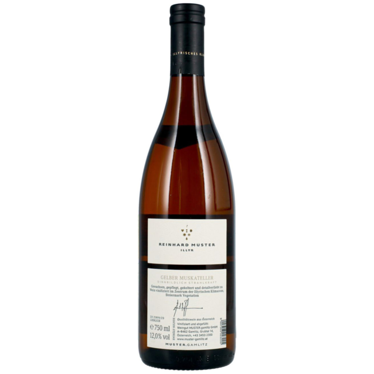 Südsteiermark DAC Gelber Muskateller Illyr Reinhard Muster -75cl