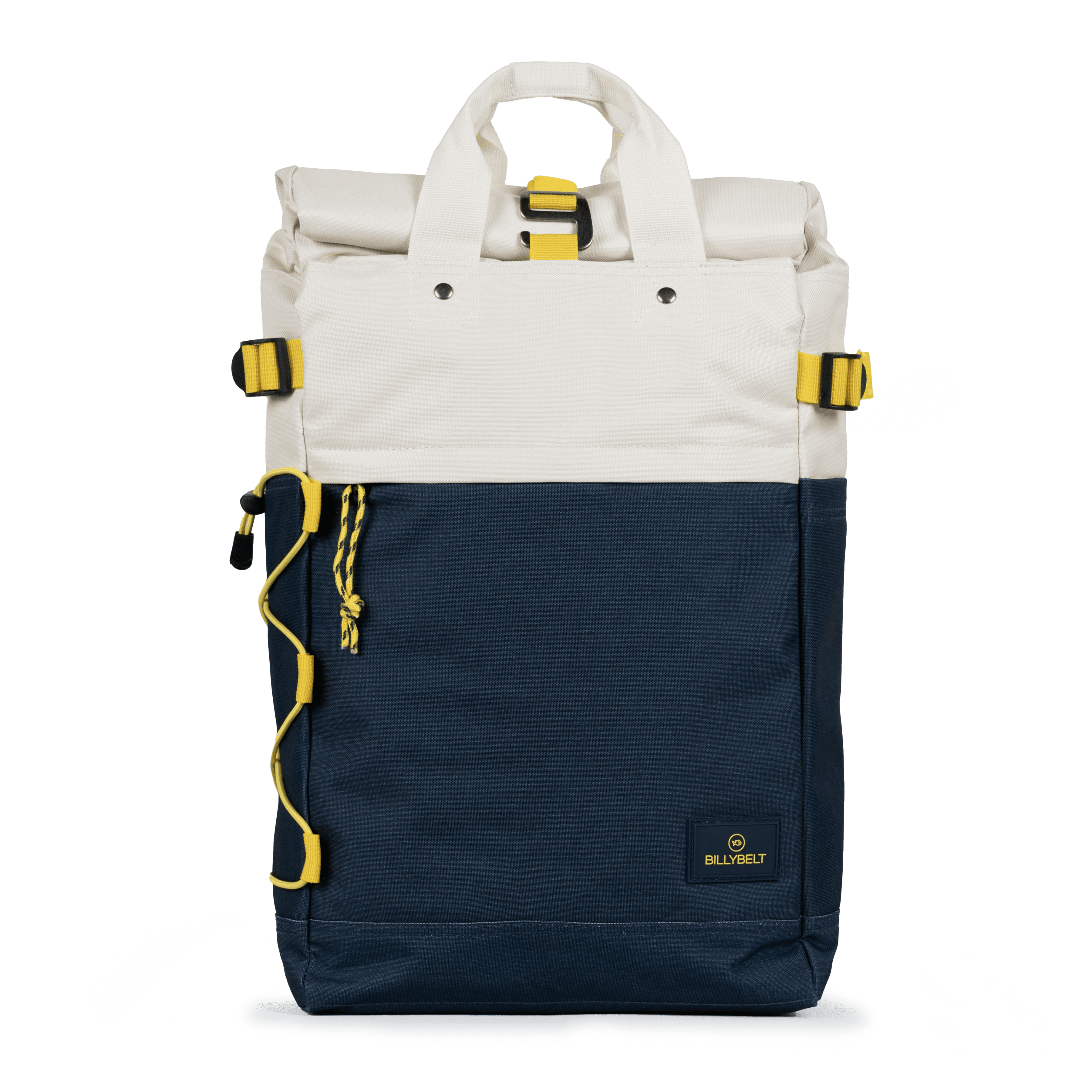 IVOIRE ET BLEU MARINE - Sac à dos en polyester recyclé rolltop | Bleu