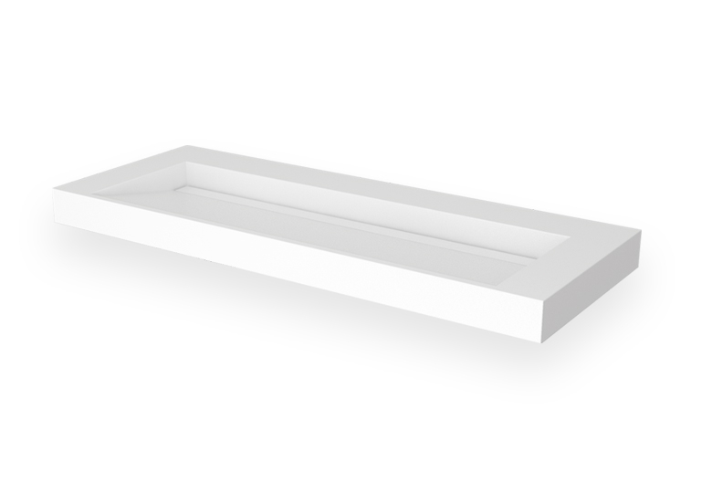 SSI Design Stretto Solid Surface Wastafel 120x45.5cm