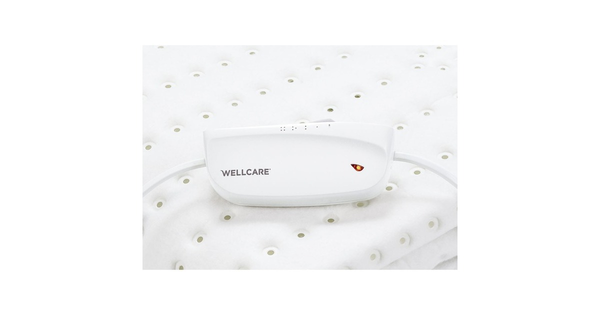 CrestaWellcare 1P Elektrische Deken Eco fleece warmtedeken  (Wit)