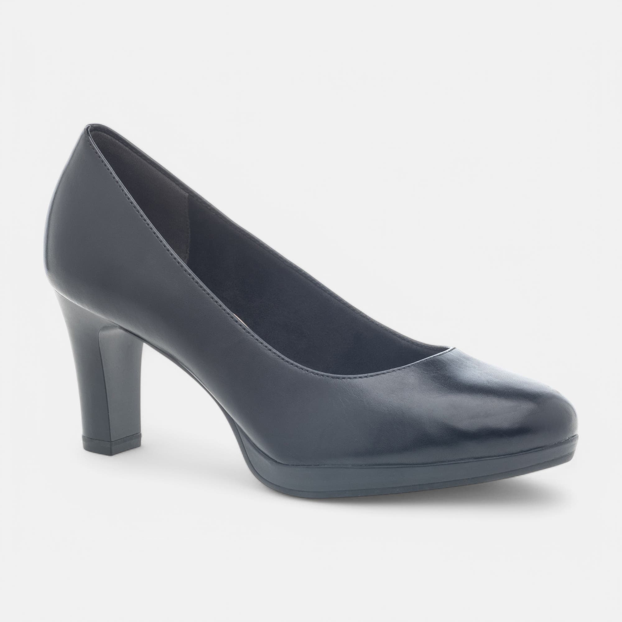 Escarpins à talon Femme en cuir noir