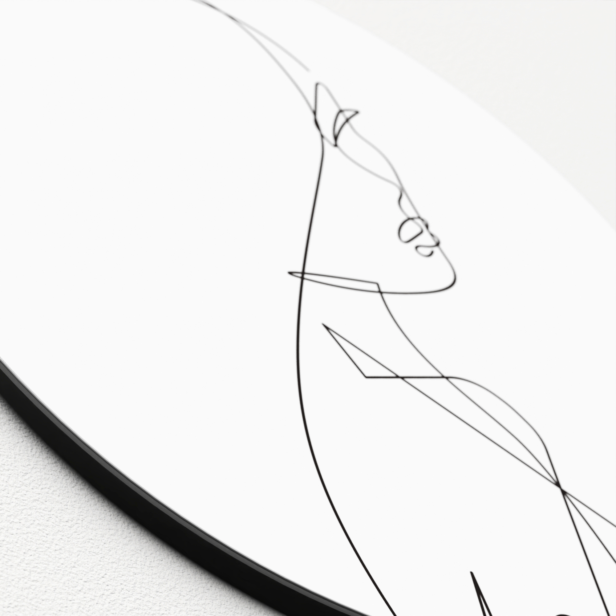 Glasbild FACE LINES I