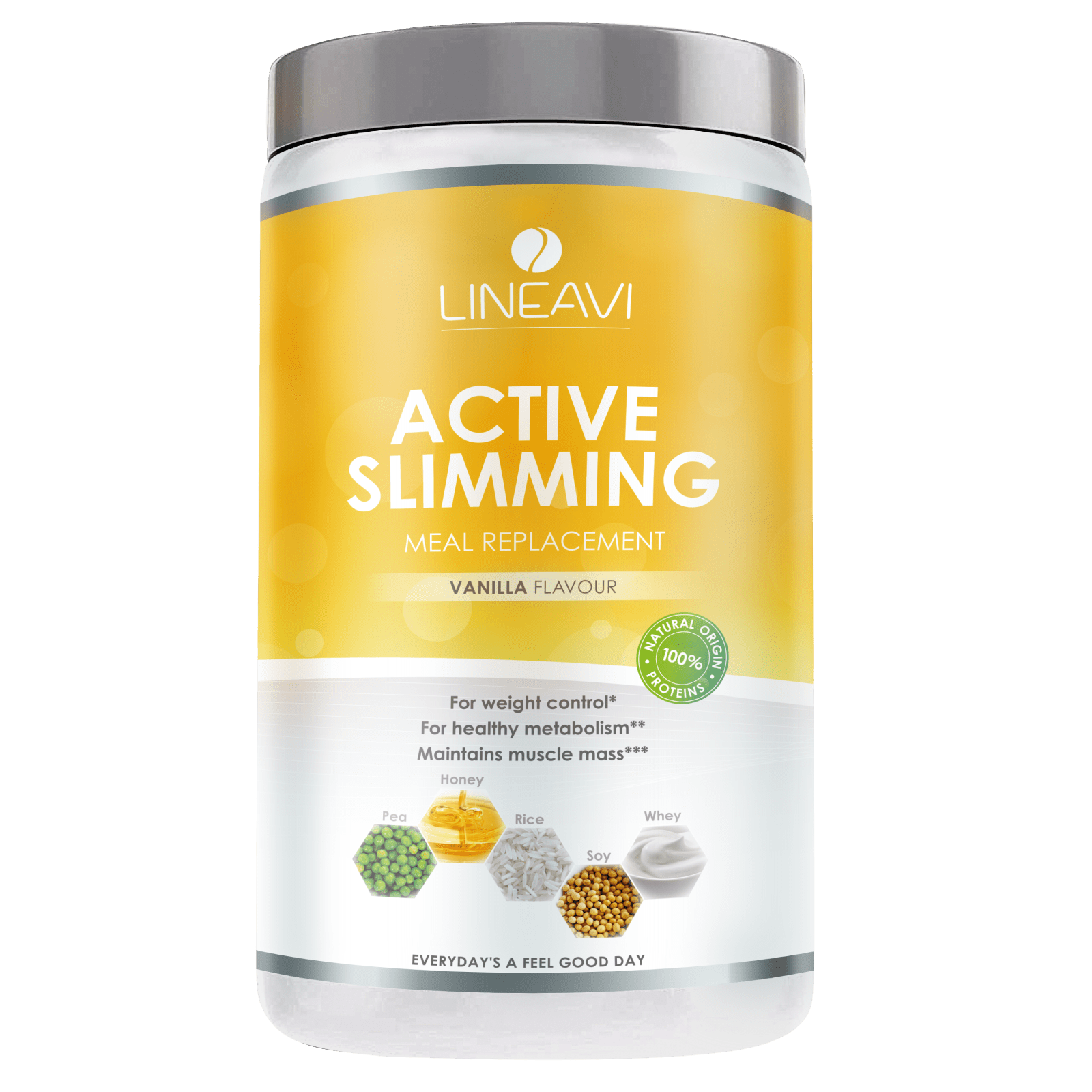 LINEAVI Aktivkost Diät Shake + Shaker - 3x500g - Vanille