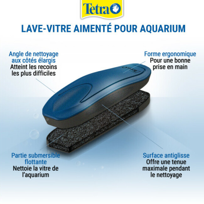 Lave-vitre aimanté Tetra Magnet Cleaner pour aquarium