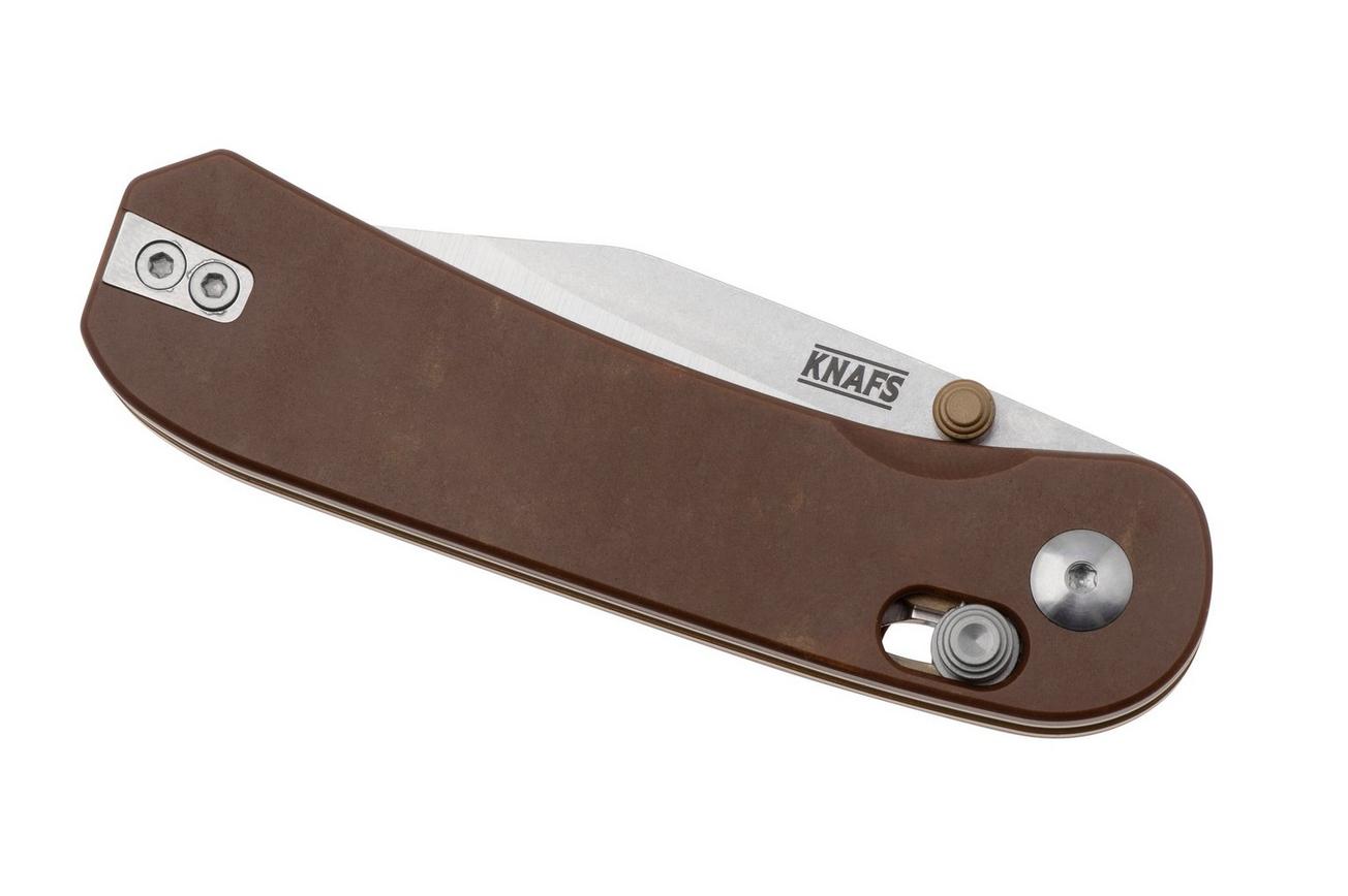 Knafs Lander 3 KNAFS-00392, S35VN Clip Point, Paper Micarta zakmes