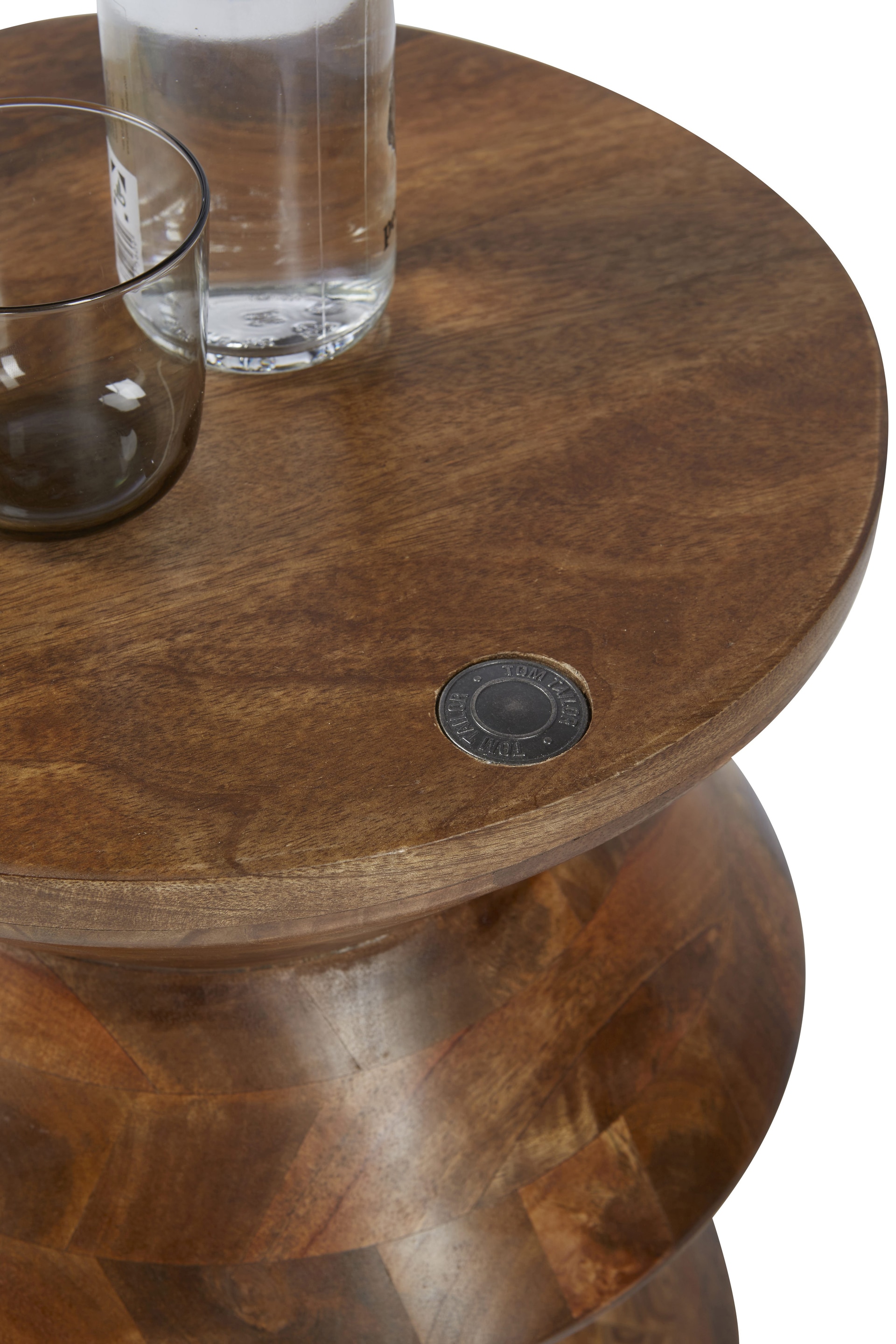 TOM TAILOR Beistelltisch 36 x 36 cm Mangoholz antikbraun