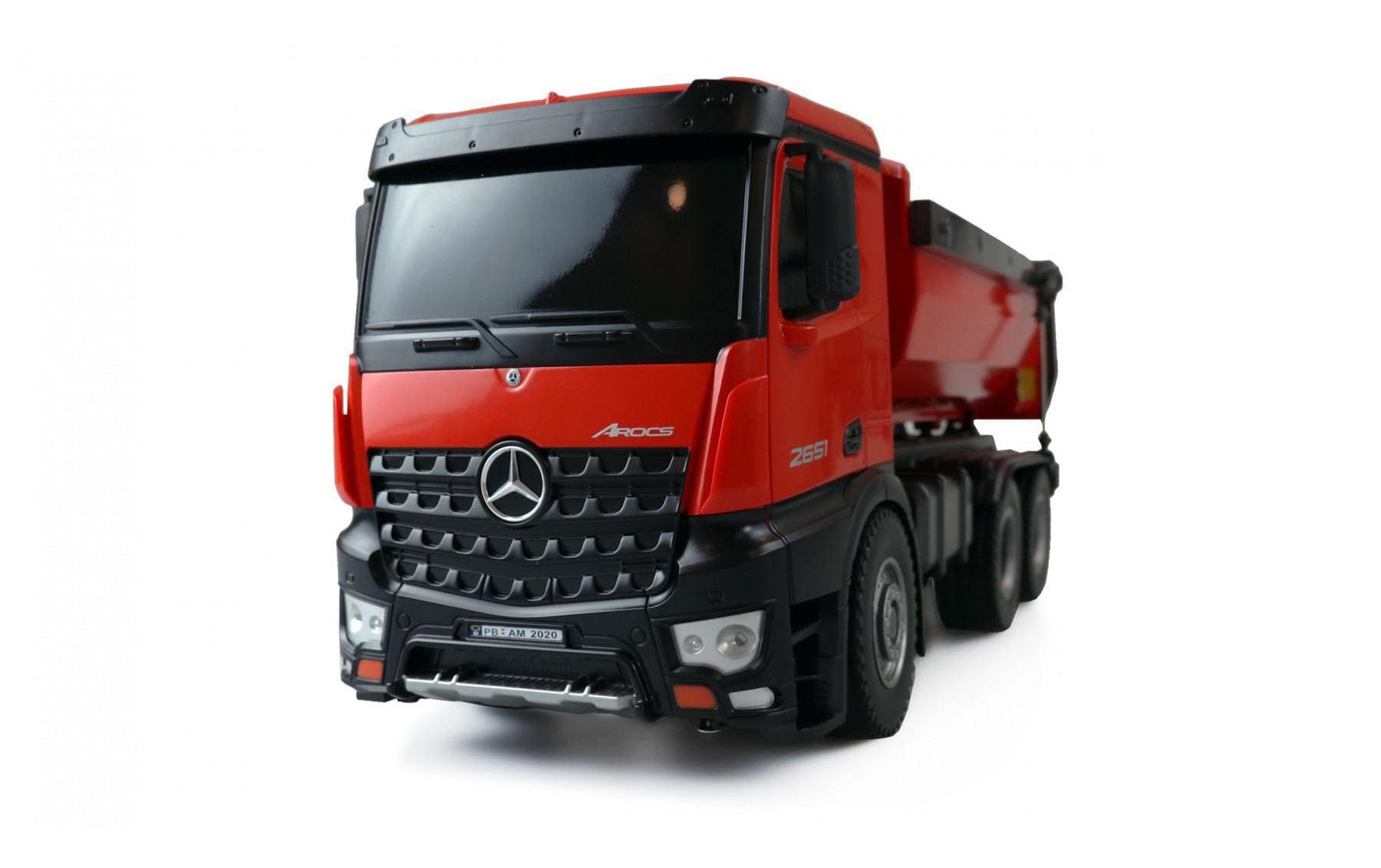 Lastwagen Mercedes-Benz Arocs 6x4 Rot, RTR, 1:14<br>Ferngesteuerter Muldenkipper