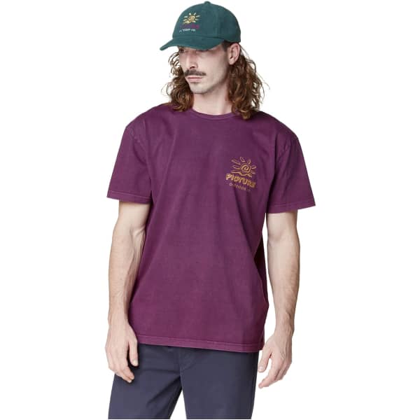 T-shirt PICTURE KOLEOH TEE PRUPLE WINE WASHED
