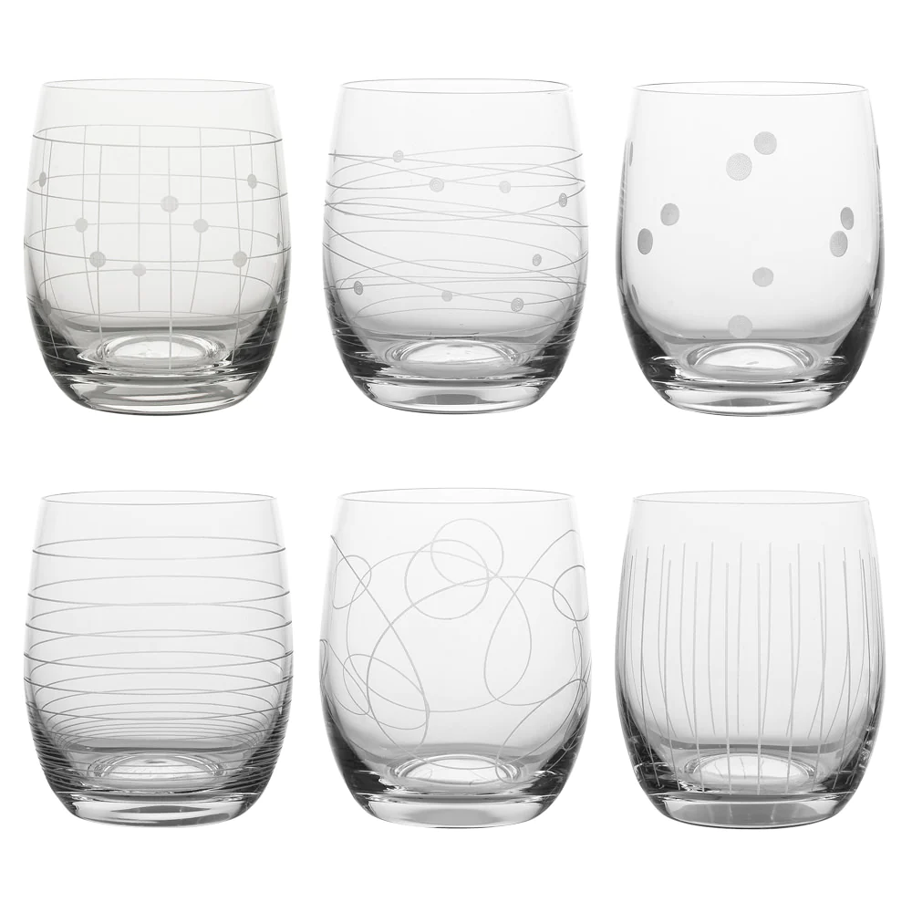 Coffret de 6 gobelets Graphik 30 cl Table passion
