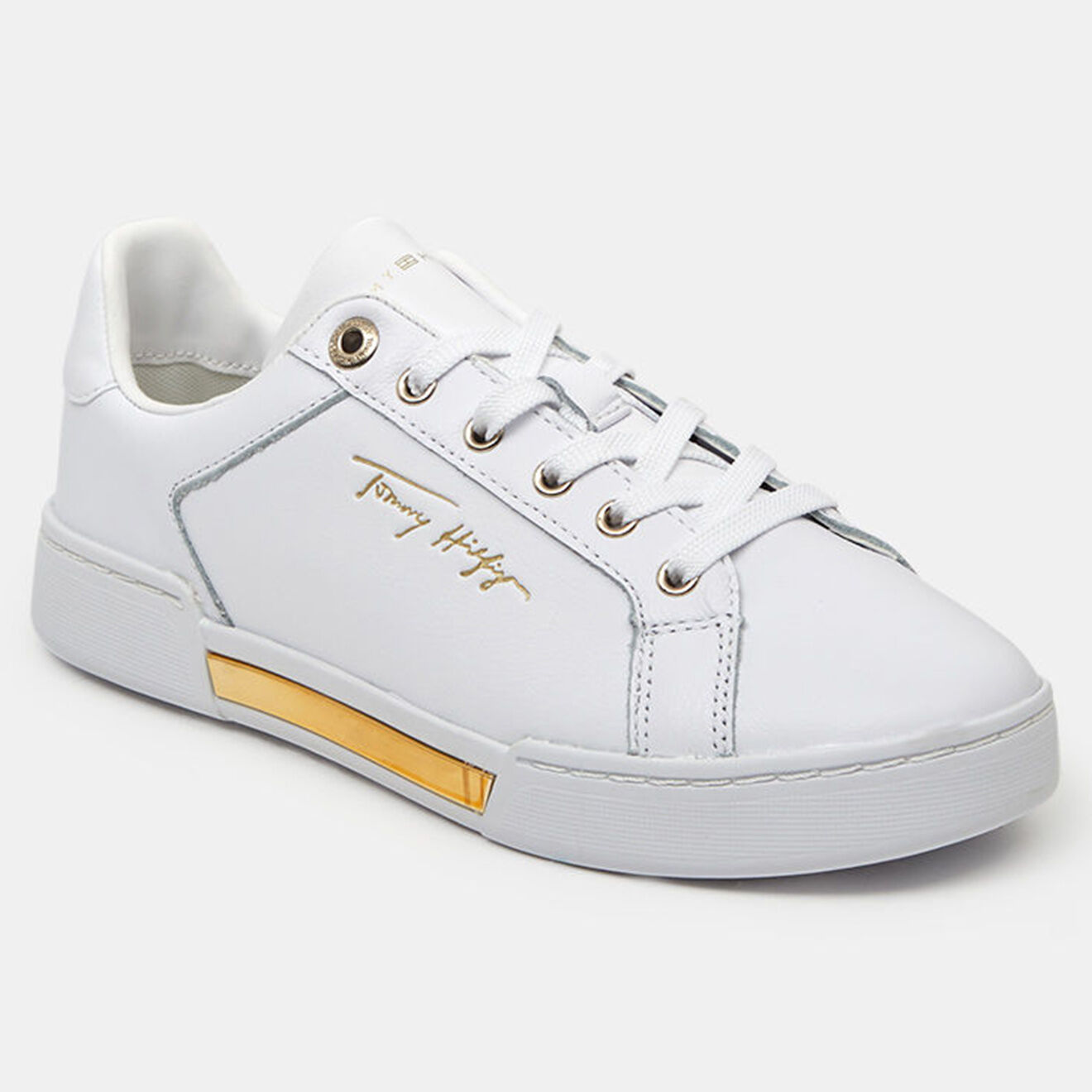 Tommy Hilfiger Baskets en Cuir Elevated blanches