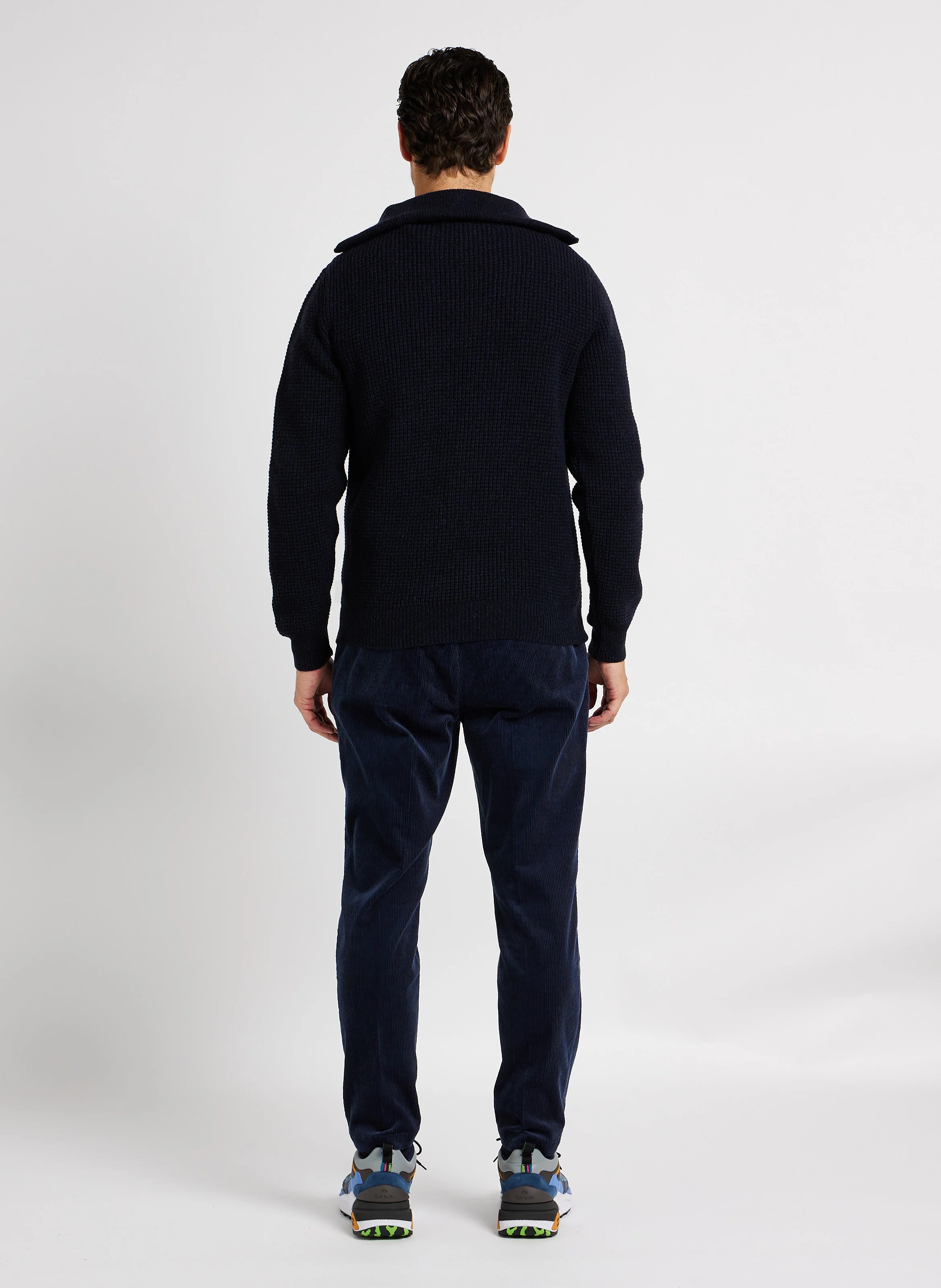 THE FINCH - Pantalon fuselé en coton mélangé | Bleu
