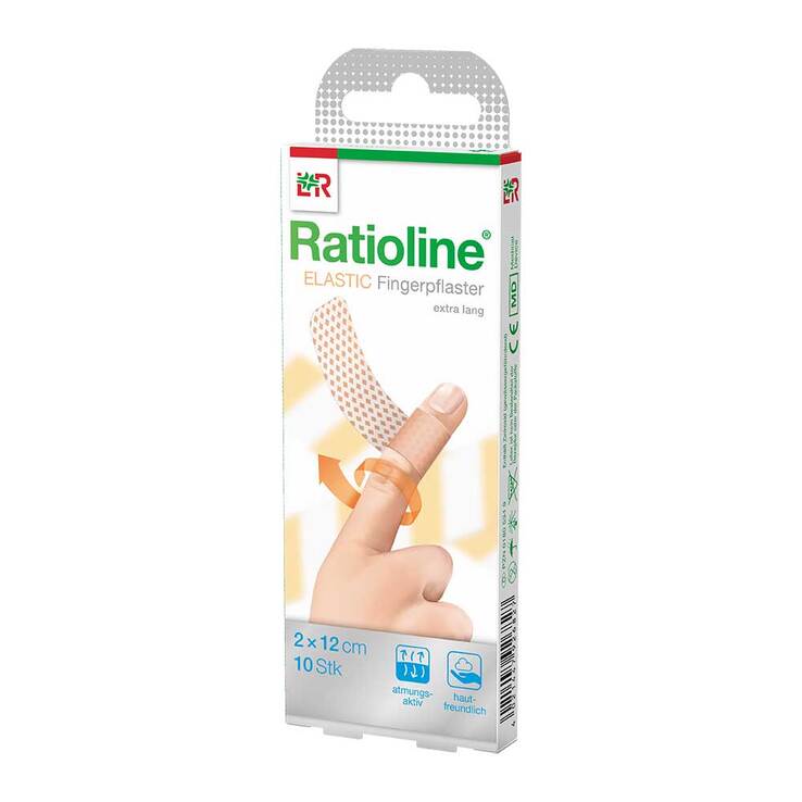 Ratioline elastic Fingerverband 2x12 cm, 10 St