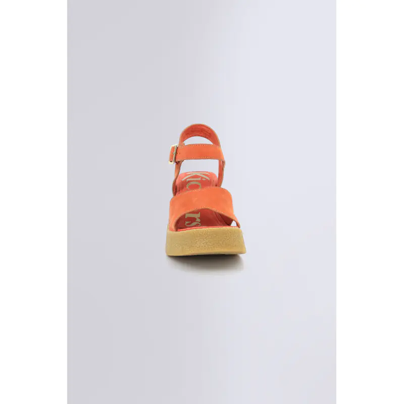 Kick constance Orange brique SANDALES Cuir Femme