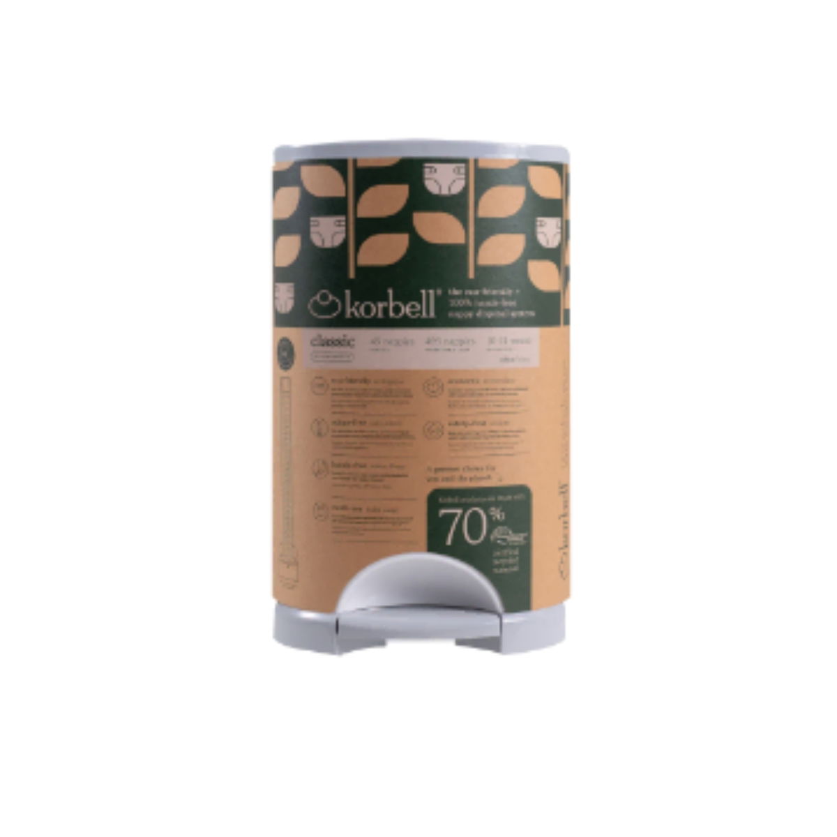 KorbellKorbell   Windeleimer recycled mit Nachfüllfolien 4 Stück