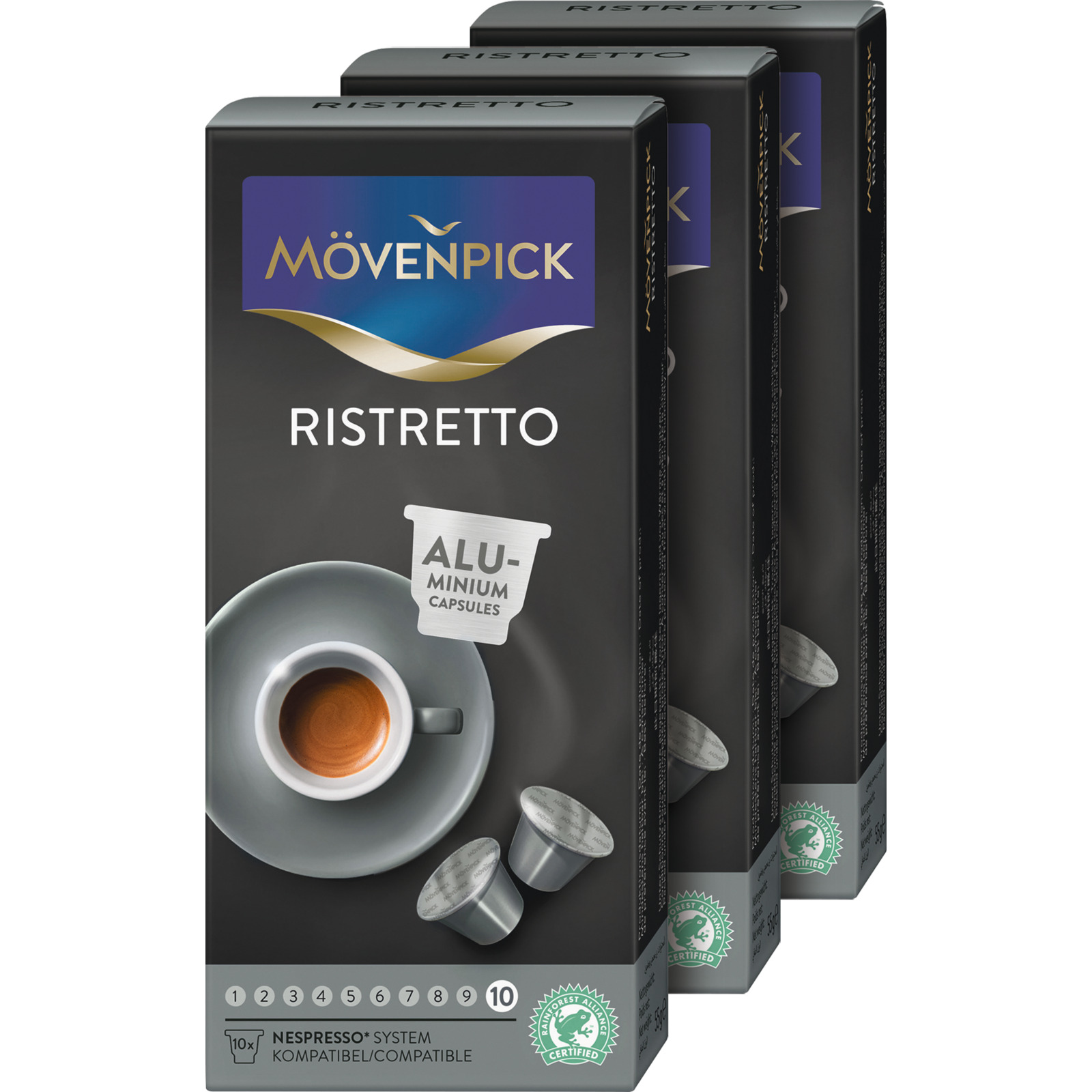 Mövenpick Ristretto Trio-Packung 159g