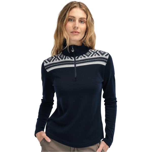 Pull DALE OF NORWAY CORTINA BASIC SWEATER W NAVY OFFWHITE