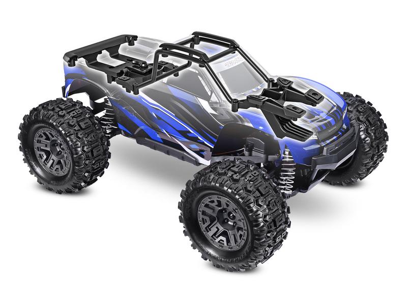 Traxxas Monster Truck Stampede 4x4 BL-2s Blau, ARTR, 1:10 Robuster 4WD Brushless Monstertruck