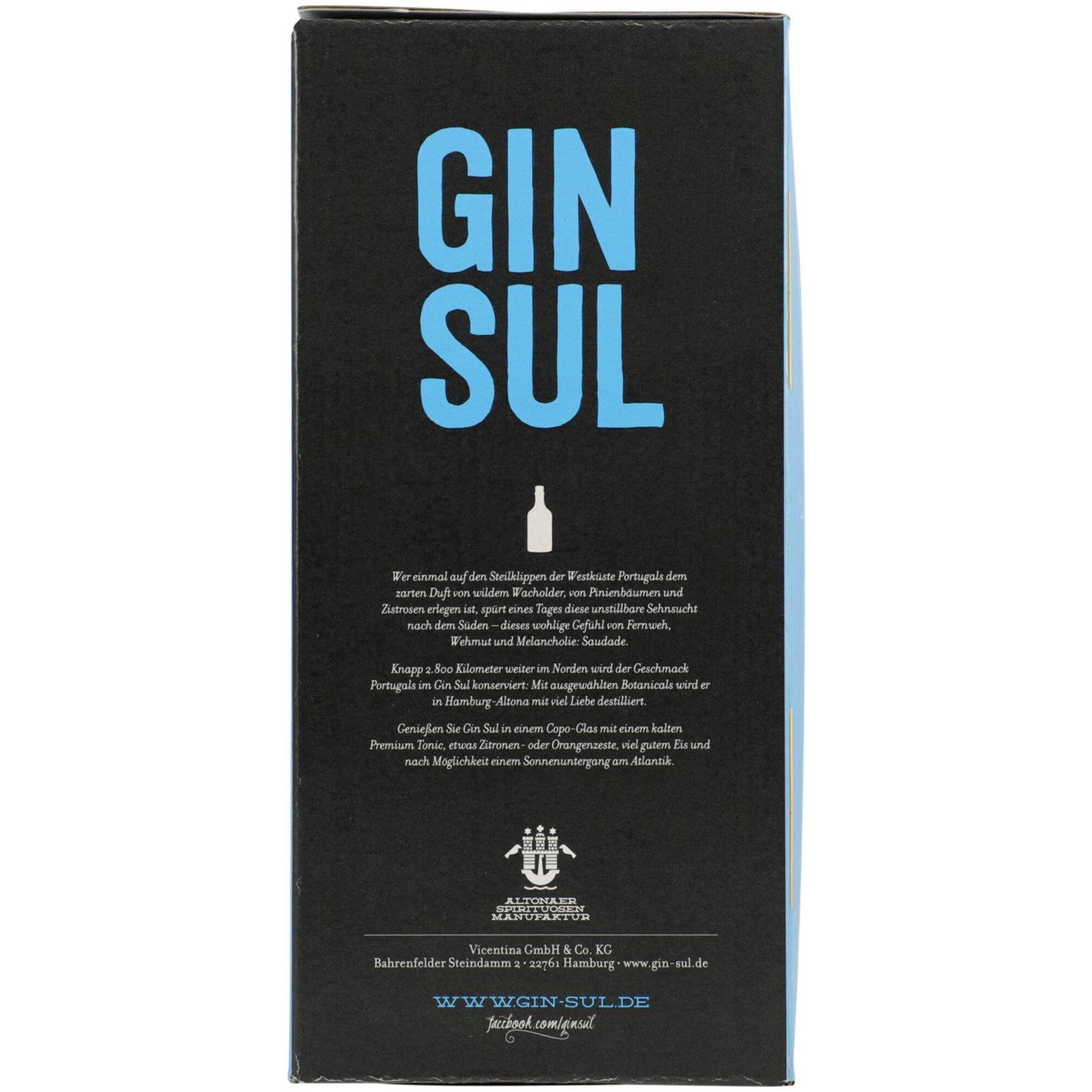 Gin Sul Dry Gin & 1 Glas -50cl