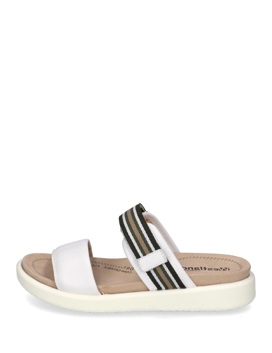 Sandale Albi 04, weiss-kombi
