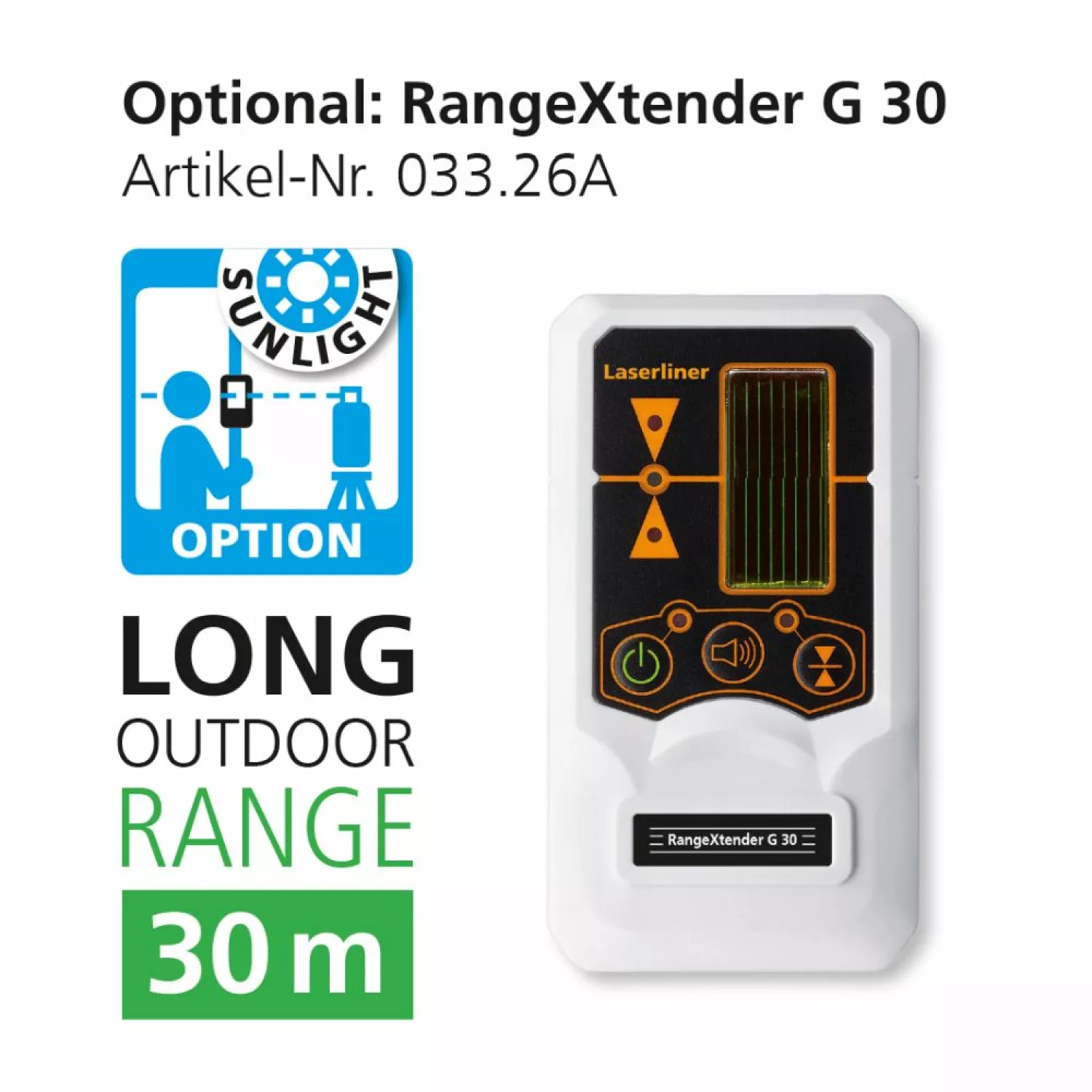 Laserliner SmartLine-Laser G360 Lijnlaser in tas - Groen - 30m