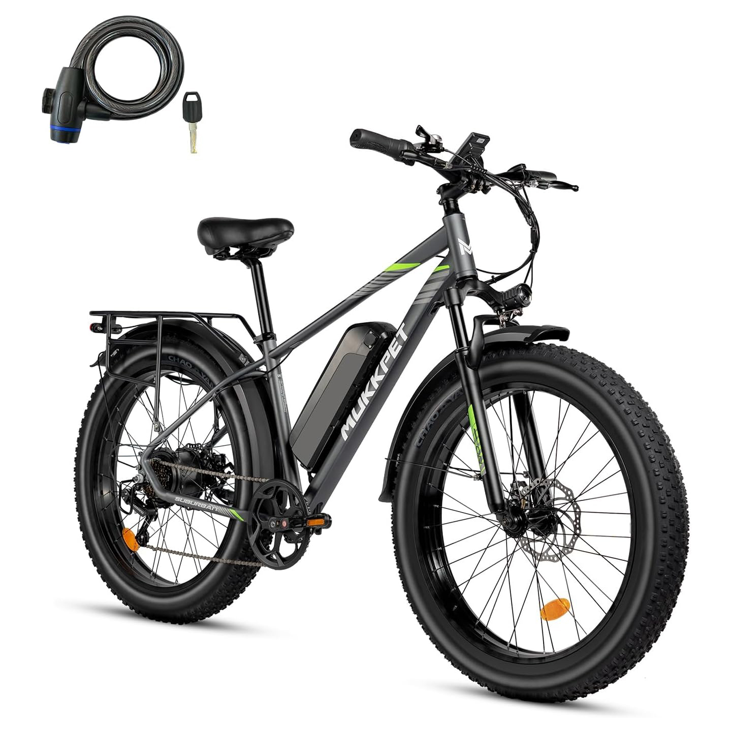 Bicicleta elétrica Mukkpet Suburban 750W para adultos