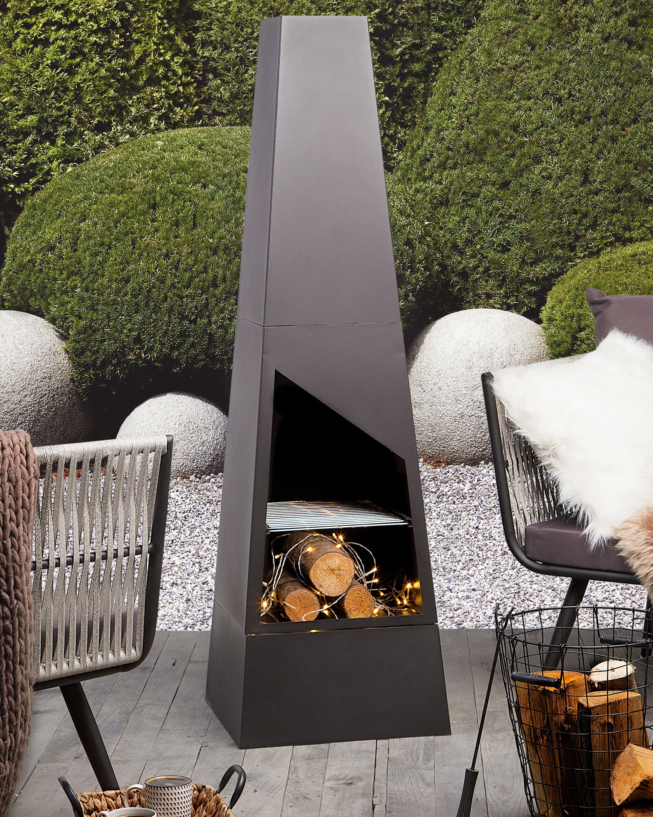 Grill vuurplaats YATE Metaal Zwart