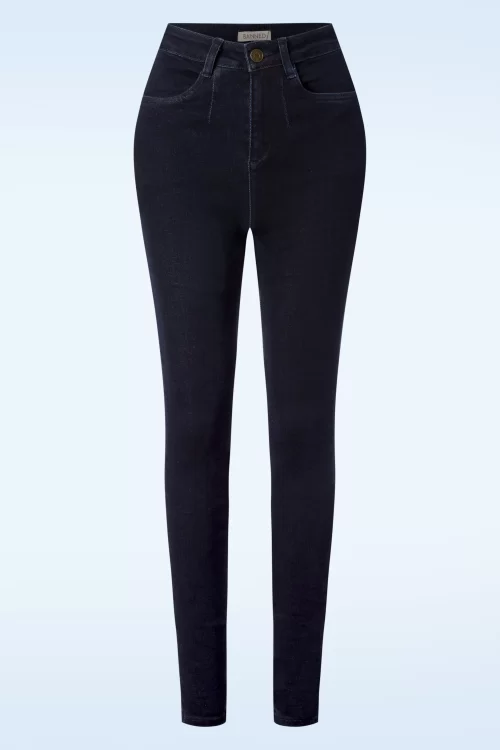Banned Retro Dream skinny jeans in denim blauw