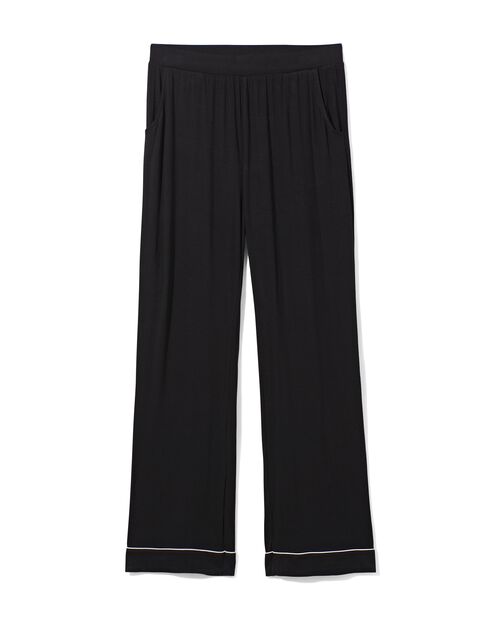 pantalon de pyjama femme viscose noir