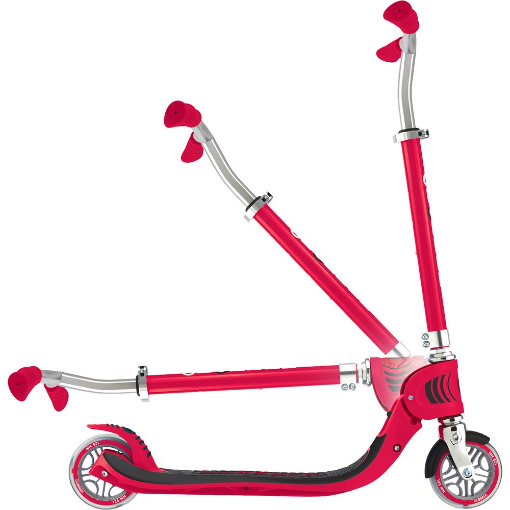 Globber Flow 125 Foldable V2 Scooter Kinder rot