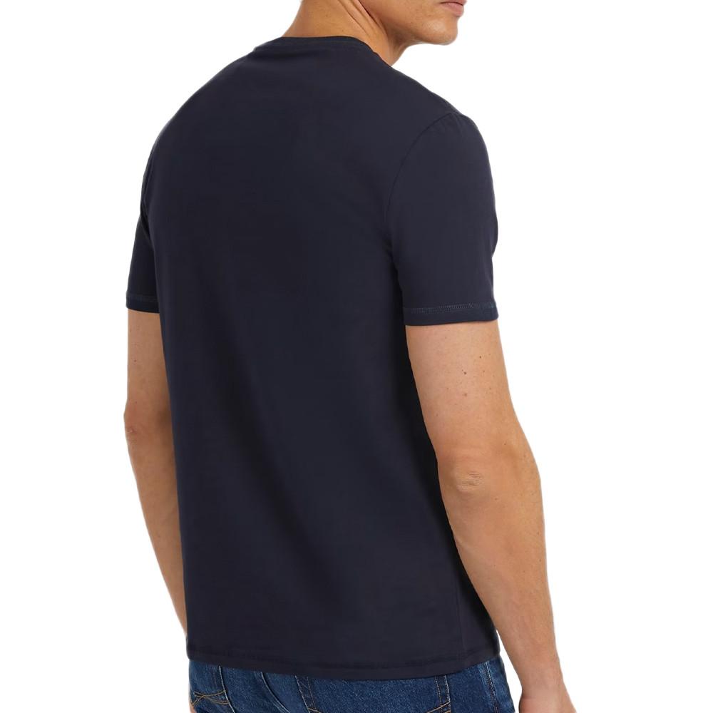 Guess T-shirt Marine Homme Guess Abstract Triangle