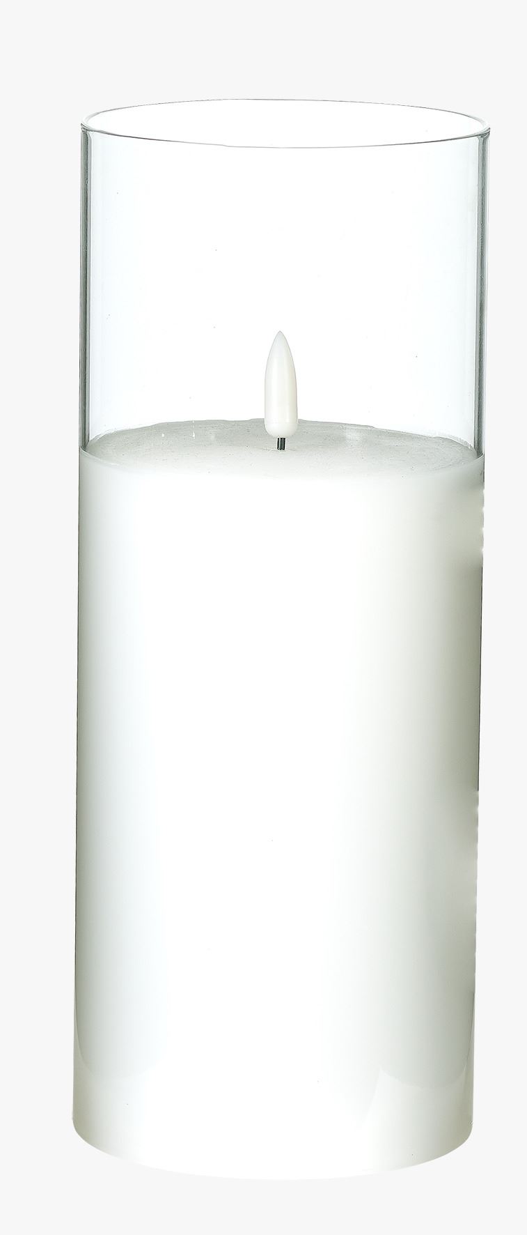 Led lys hvit - 10x10x20 cm