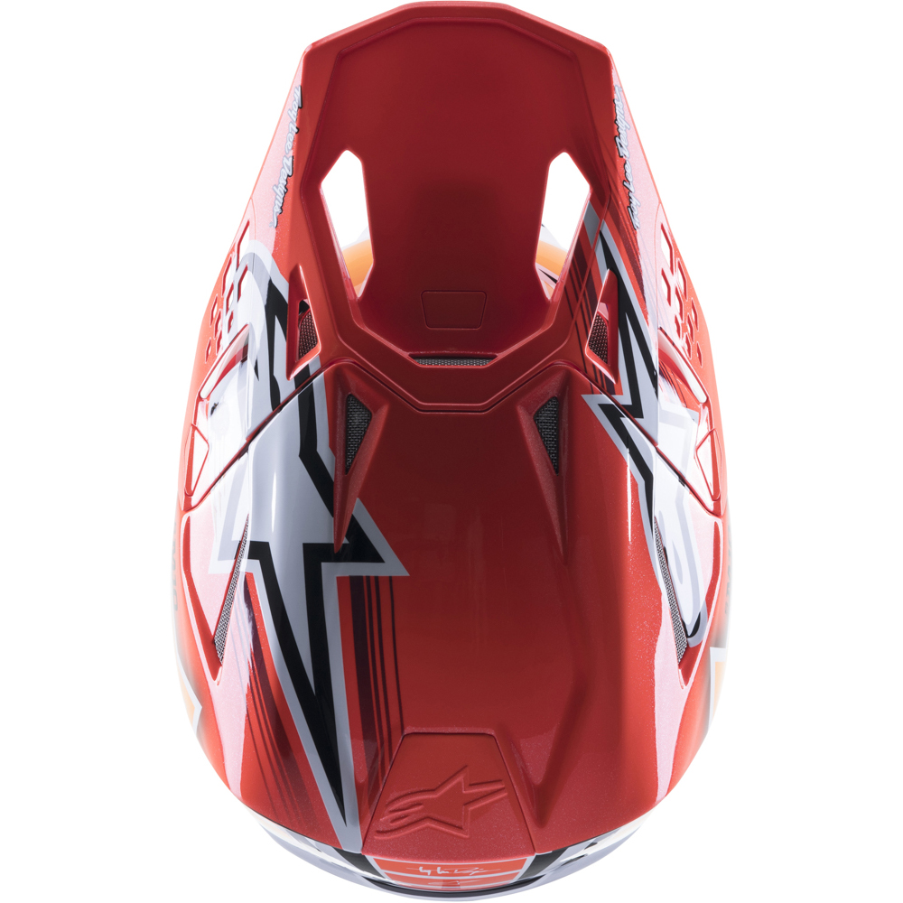 Alpinestars - Casque Supertech S-M10 Troy Lee Design Rouge / Blanc / Jaune / Violet