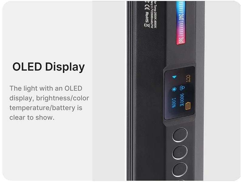 Ulanzi Videoleuchte VL110 Magnetisches RGB-Röhrenlicht für Spezialeffekte