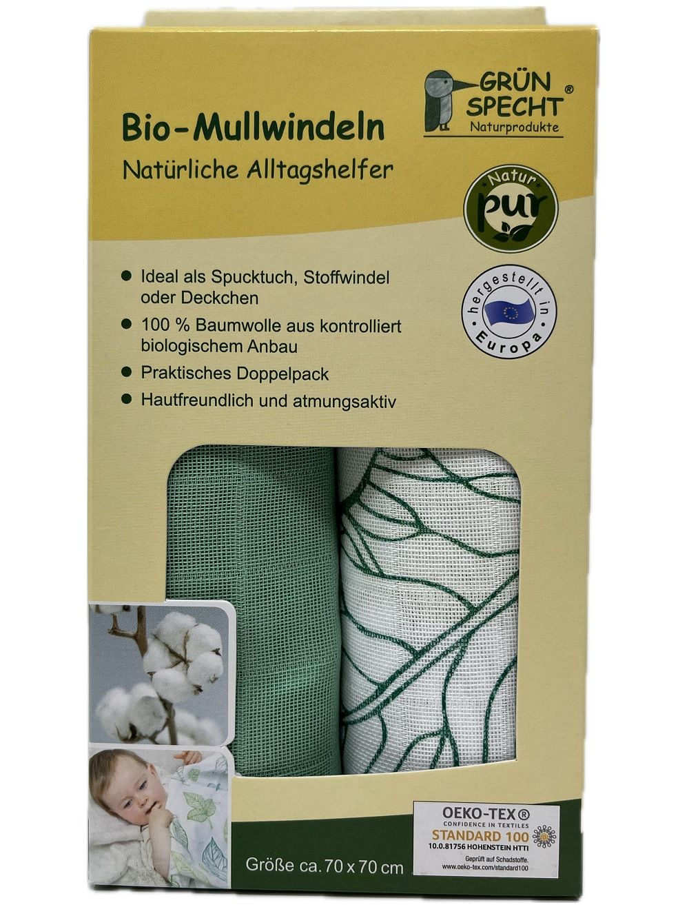 Grünspecht Bio Mullwindeln 