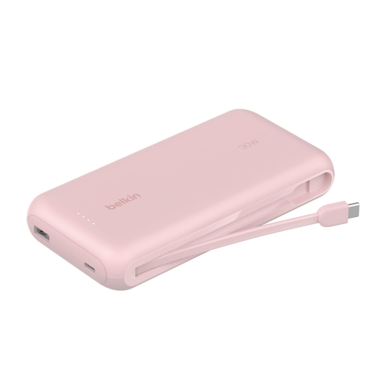(30W) 20000mAh BoostCharge Powerbank USB C / USB A Ladegerät inkl. USB C Ladekabel Power Delivery (BPB024hqPK) - Rosa