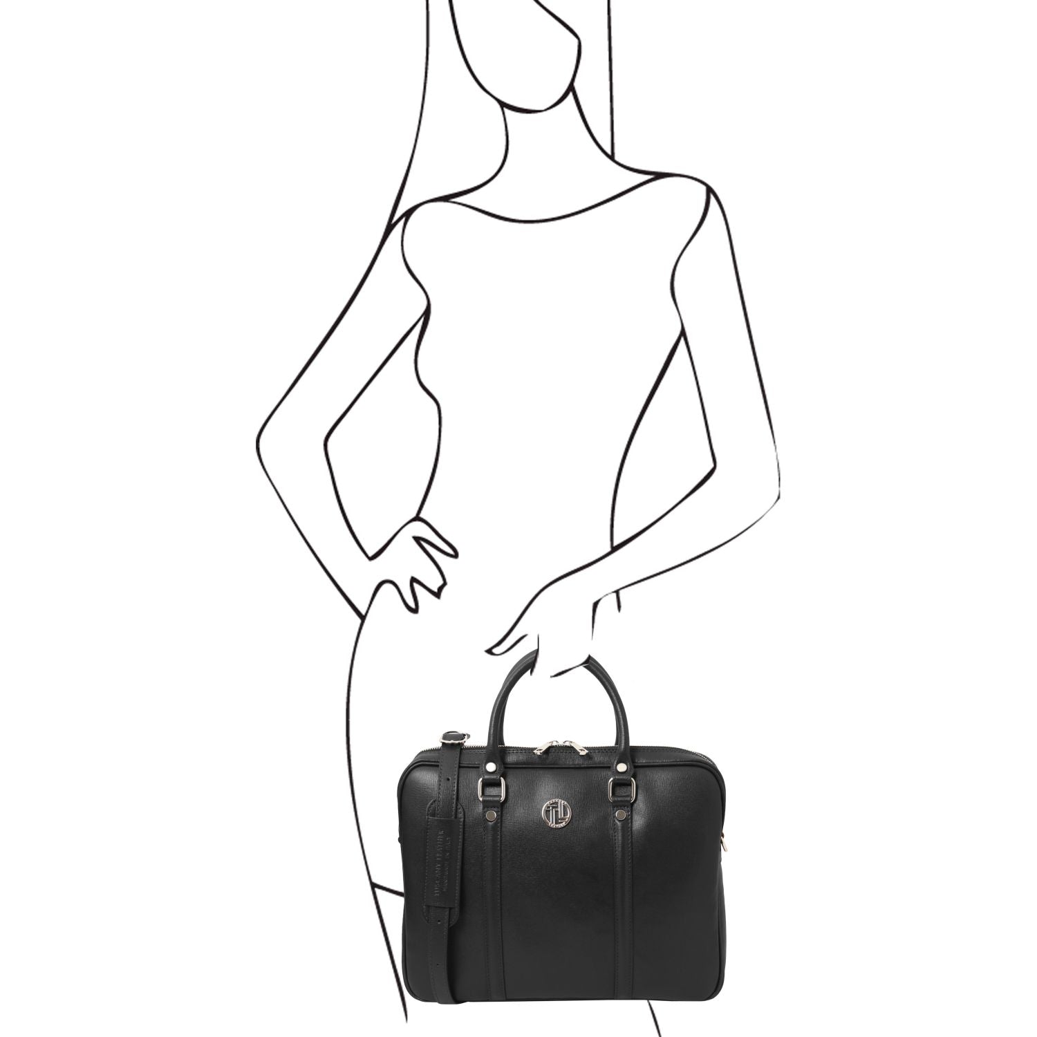 TL142453 – Prato – Exclusive Saffiano leren laptop case