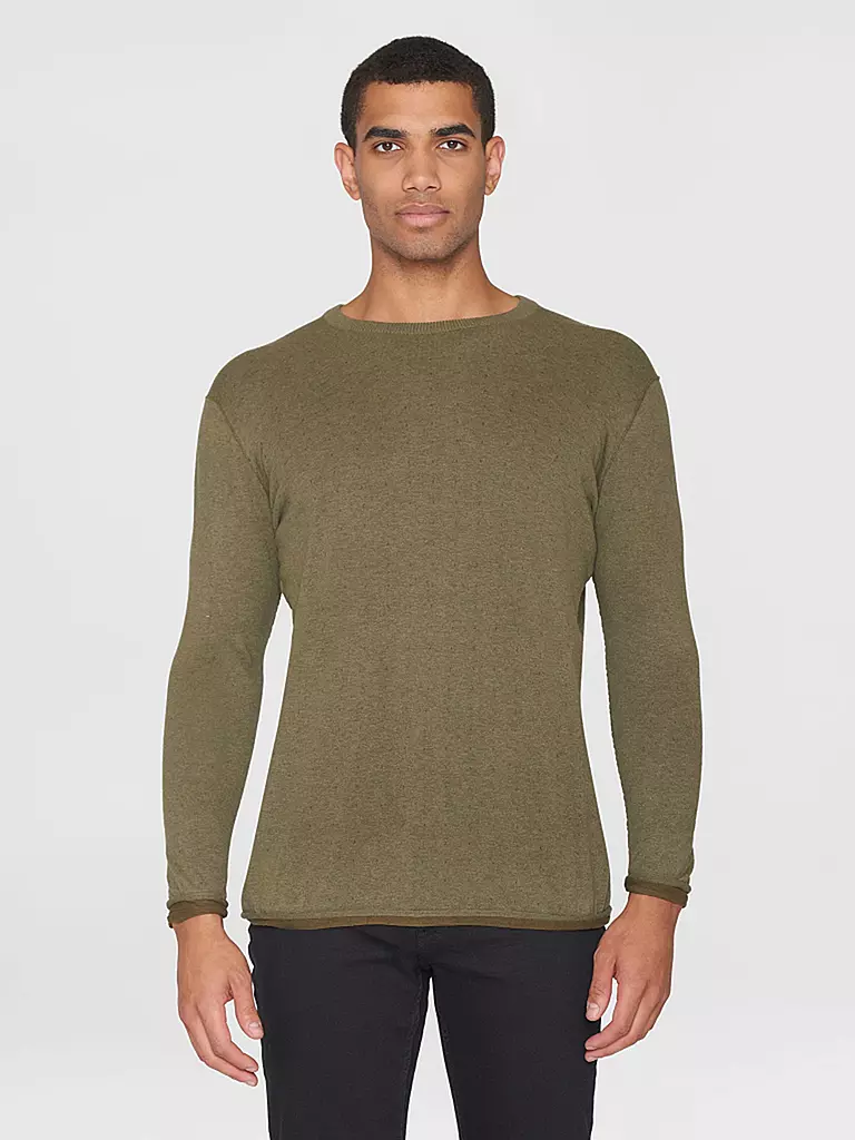 KNOWLEDGE COTTON APPAREL Pullover olive