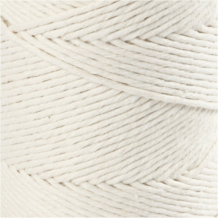 Creativ Company Macramé snor, L: 198 m, diam. 2 mm.