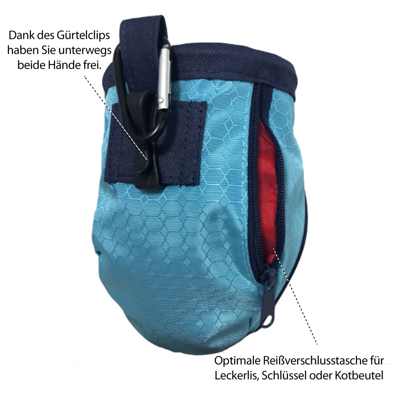 Kurgo Go Stuff It Leckerlibeutel für Hunde navy