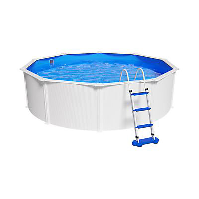 Piscine hors sol acier blanc Gré Fidji Ø4,80 x h.1,22 m