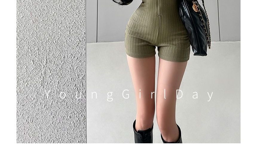 RainGirl - Romper met lange mouwen en halve rits