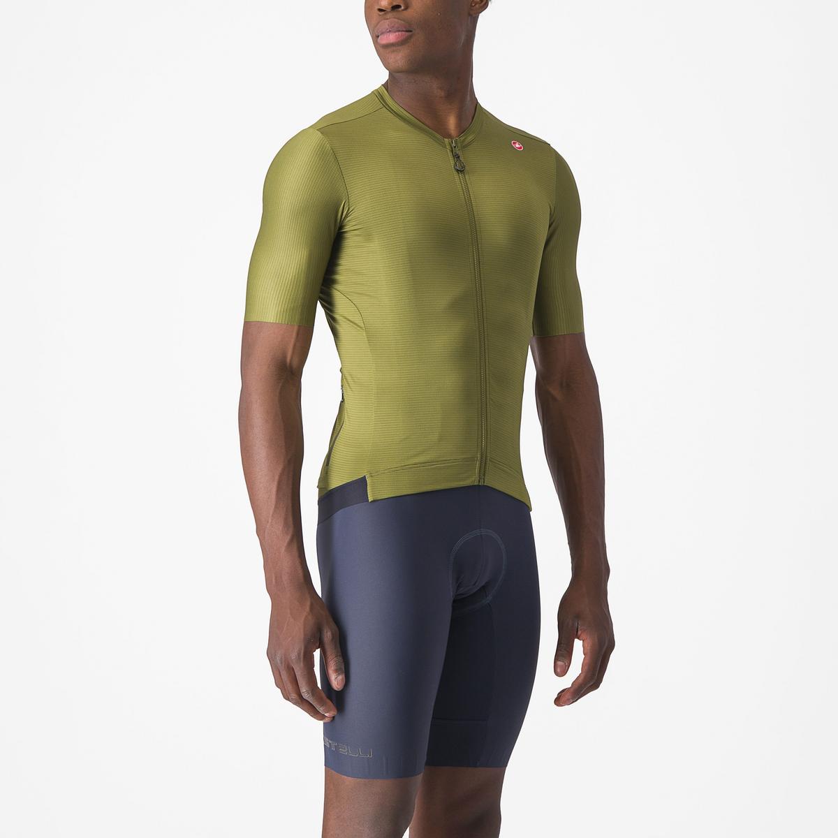 Castelli Espresso cykeltrøje sage/electric lime herre