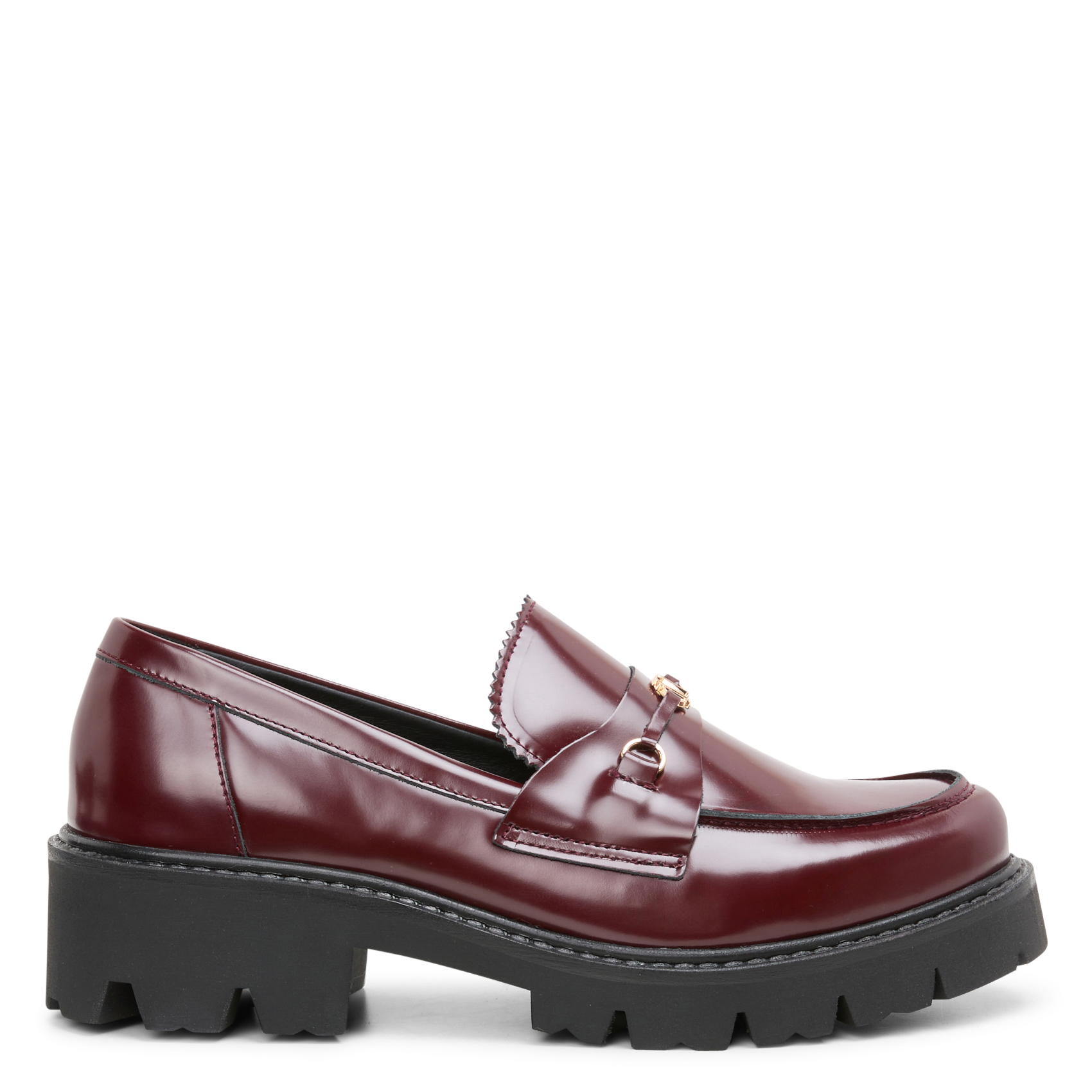 Mocassins en cuir | Rouge