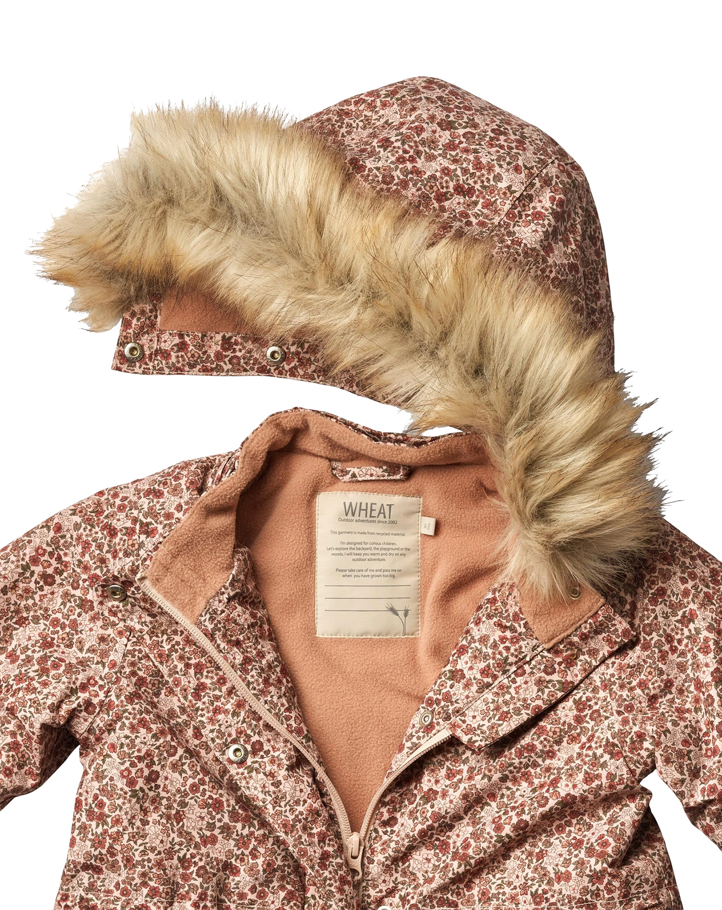 Winterjacke MATHILDE TECH FLOWERS in rose dust